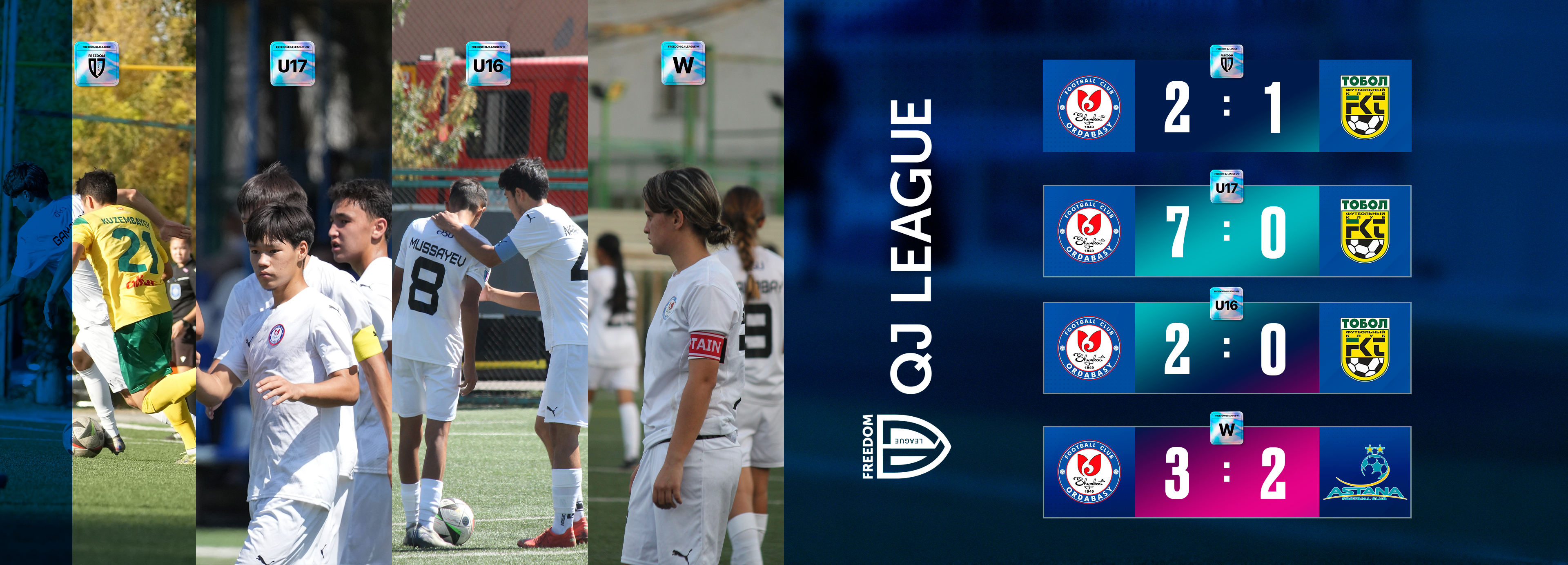 QJ League: Ордабасының төрт командасы өз алаңында жеңіске жетті