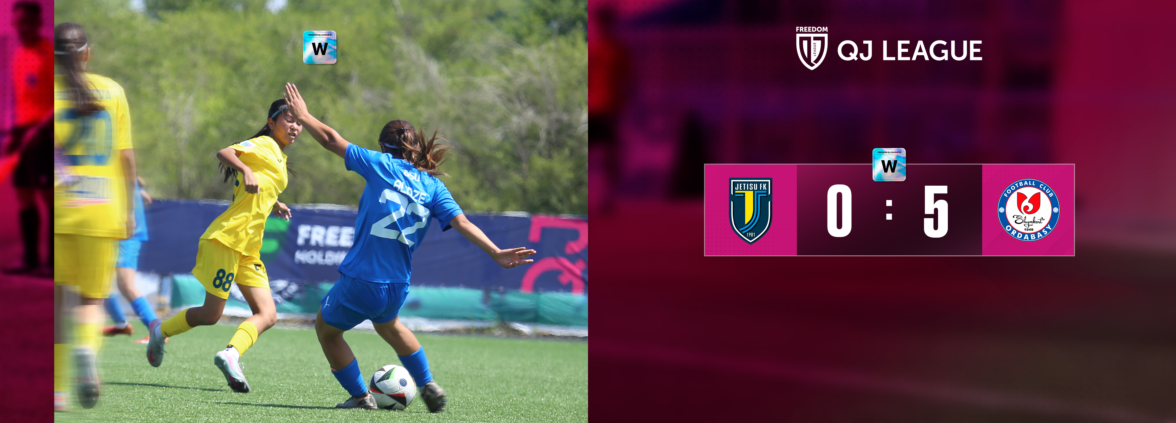 QJ League Women лигасы: «Жетісу» W — «Ордабасы» W — 0:5