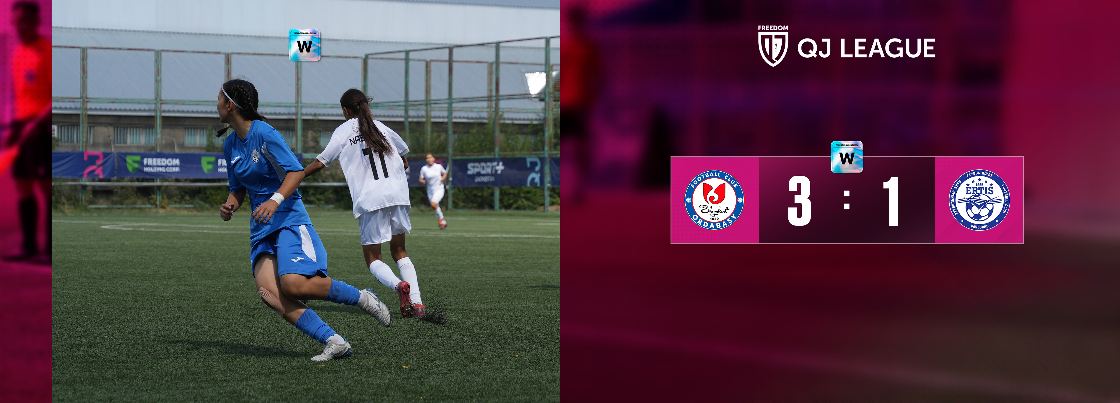 QJ League Әйелдер Лигасы: "Ордабасы" W — "Ертіс" W — 3:1